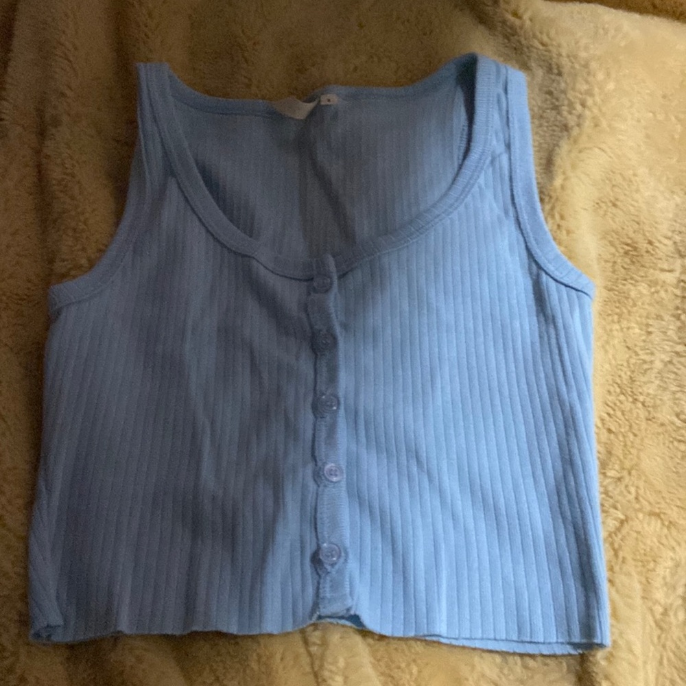 ✅blue tank top size S